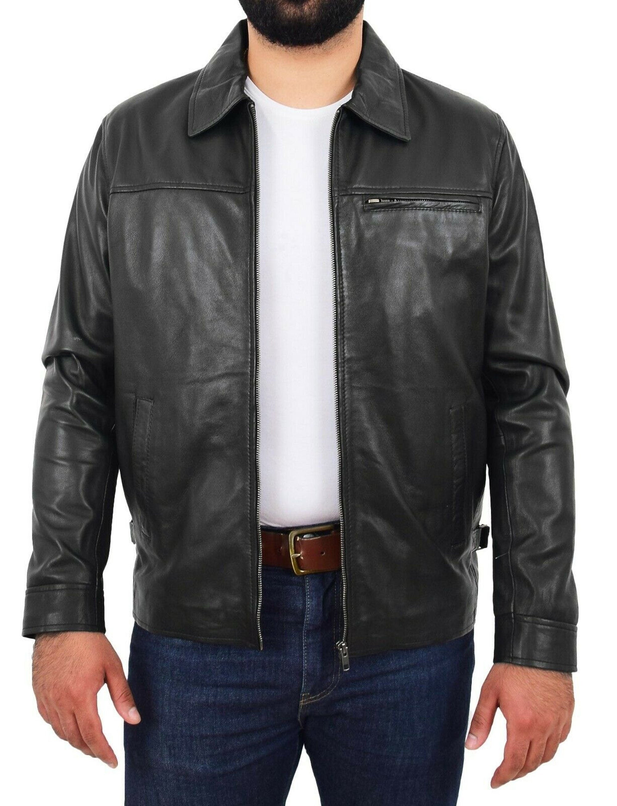 Men's Leather Jacket Collar Style
