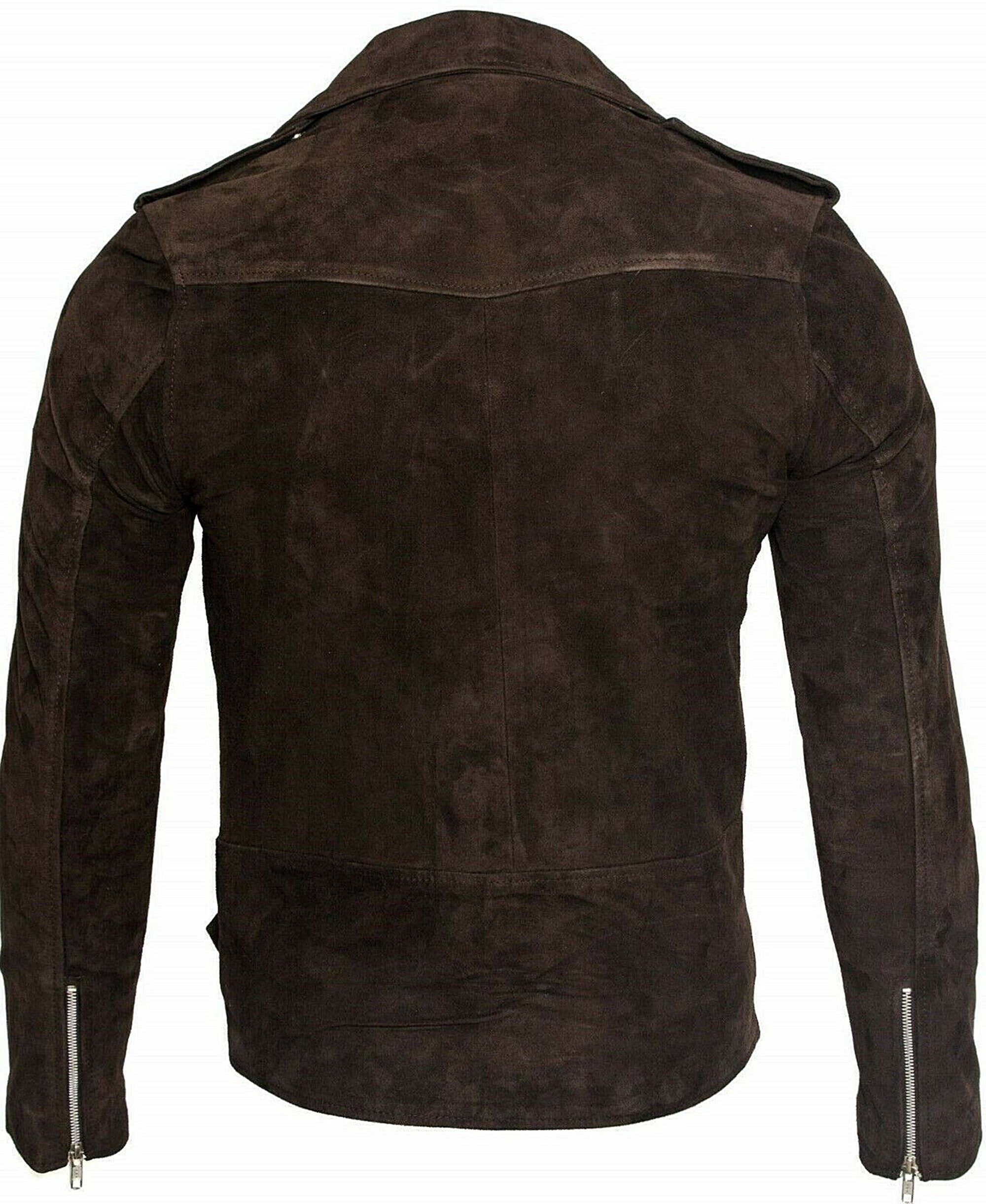 Men's Biker Suede Leather Jacket