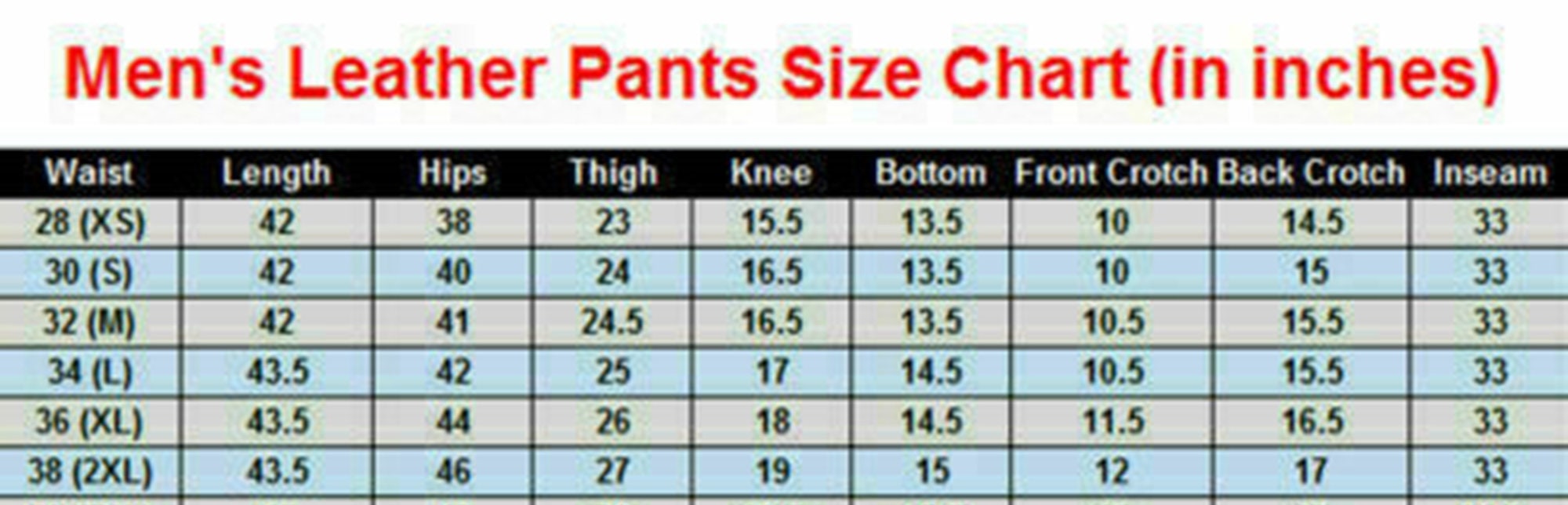 Mens Black Leather Pants