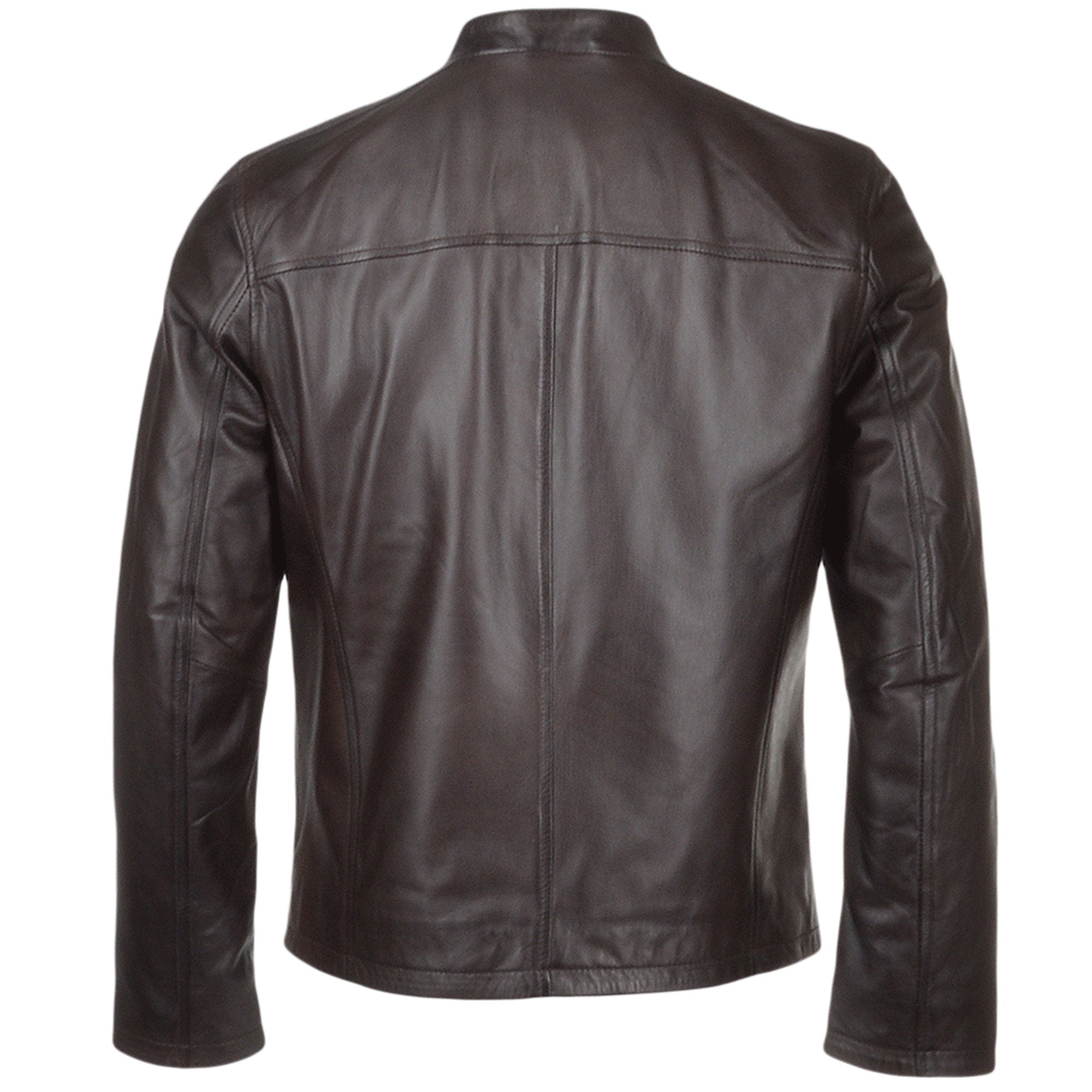 Men's RealDark Brown Leather  Jacket