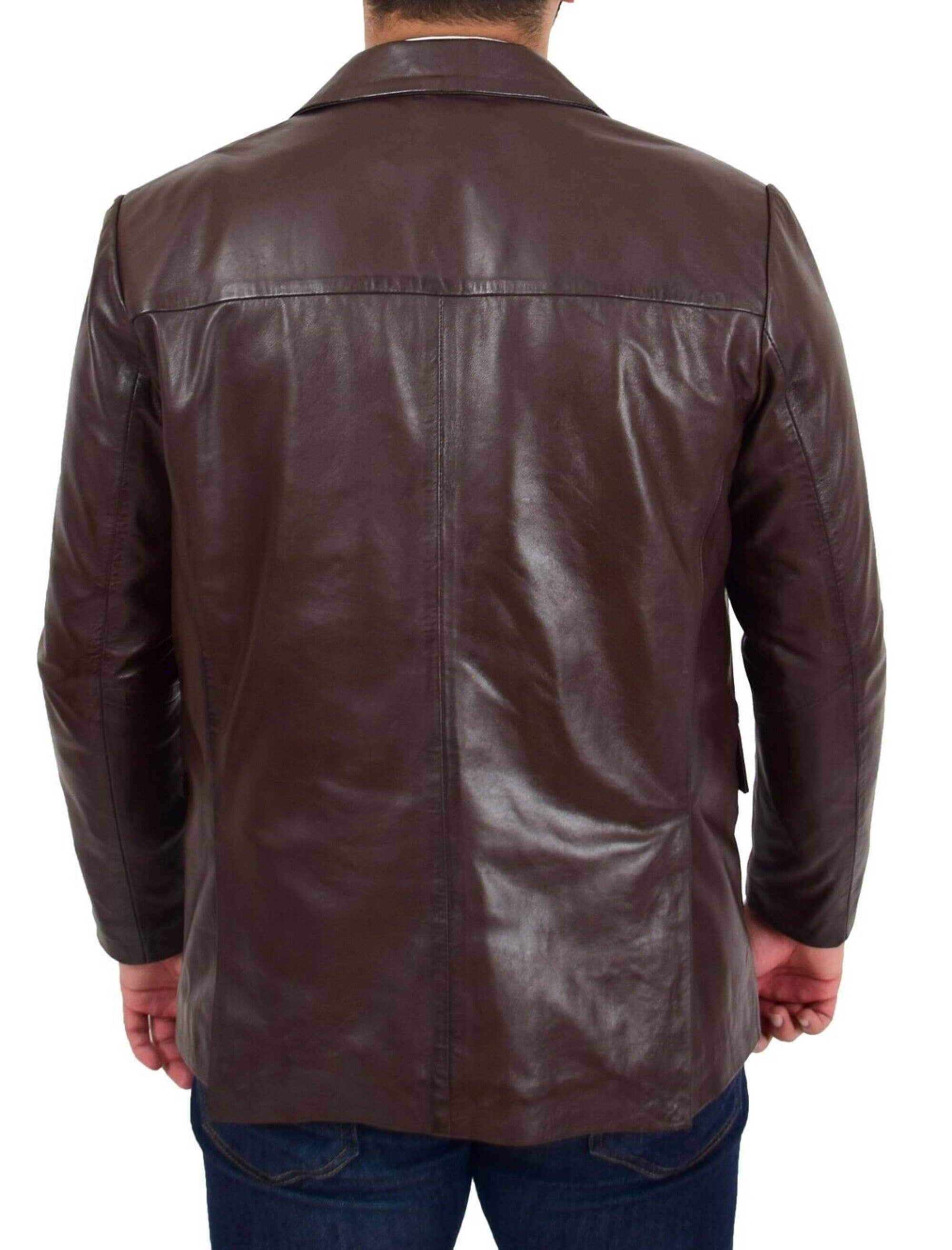 Mens Brown Blazer Coat