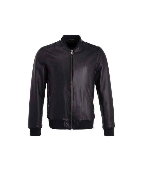 Men Leather Jacket Black Slim fit Bikers Jacket