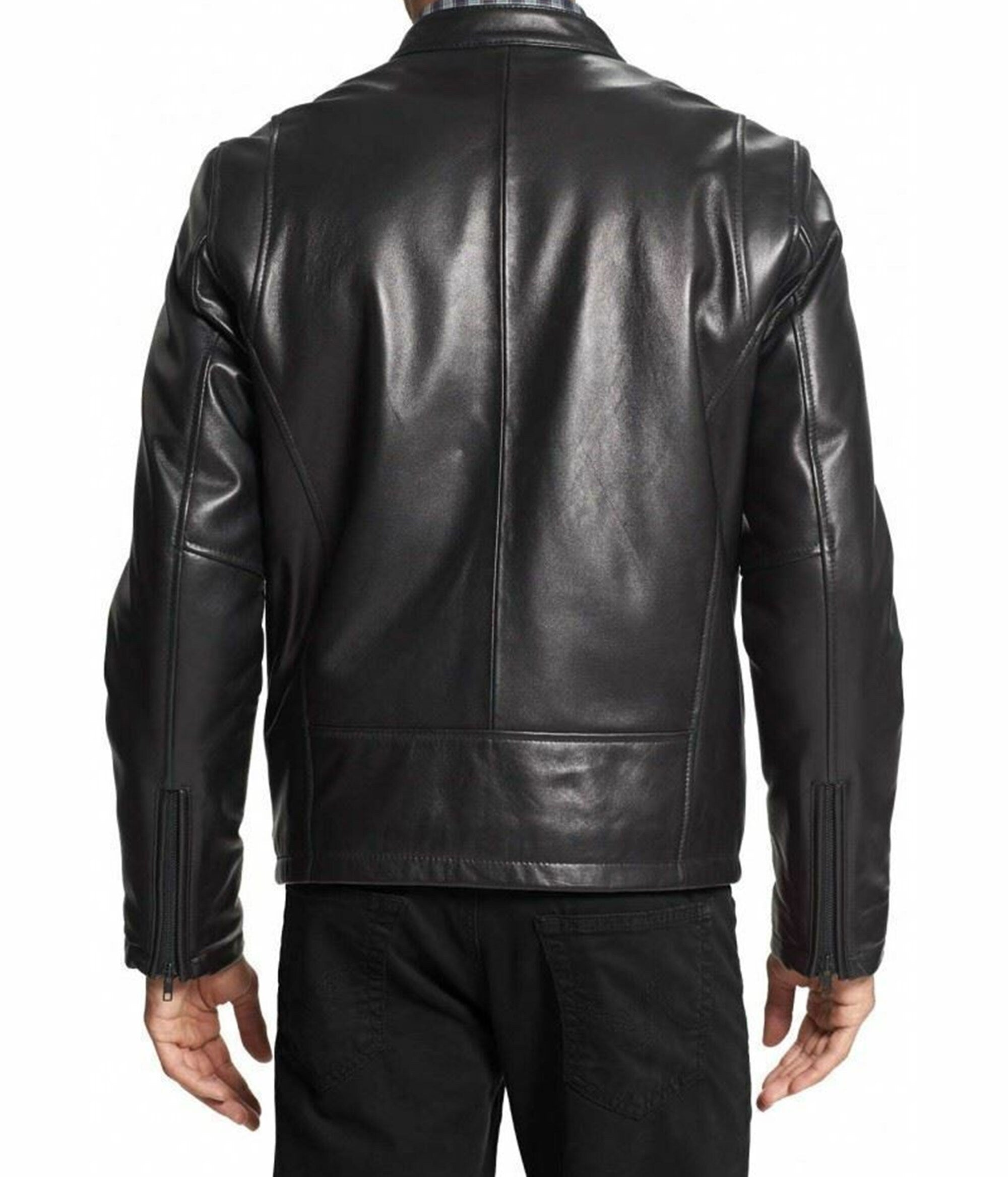 Men's Black Leather Jacket