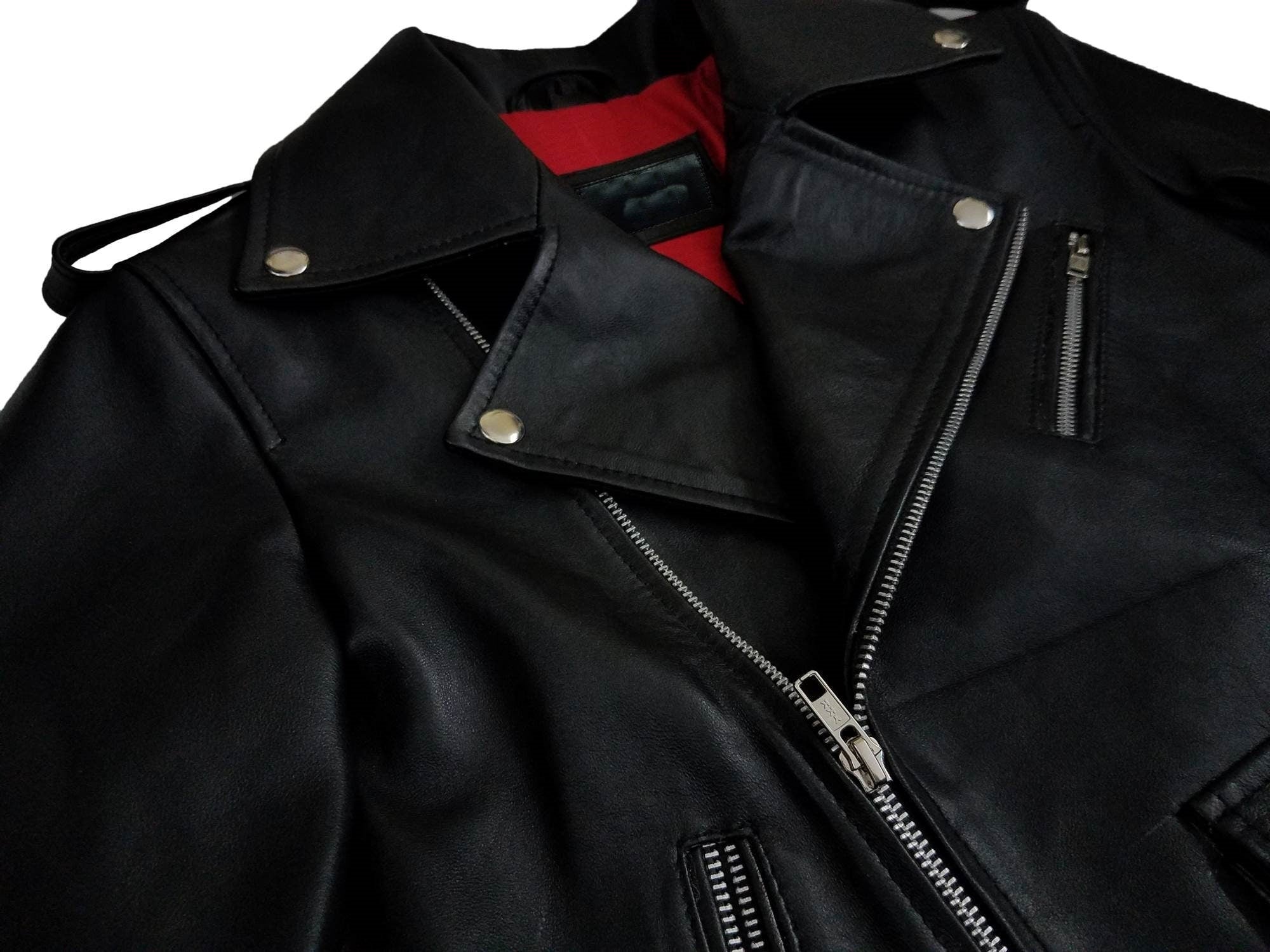 Women Black Biker Leather Jacket