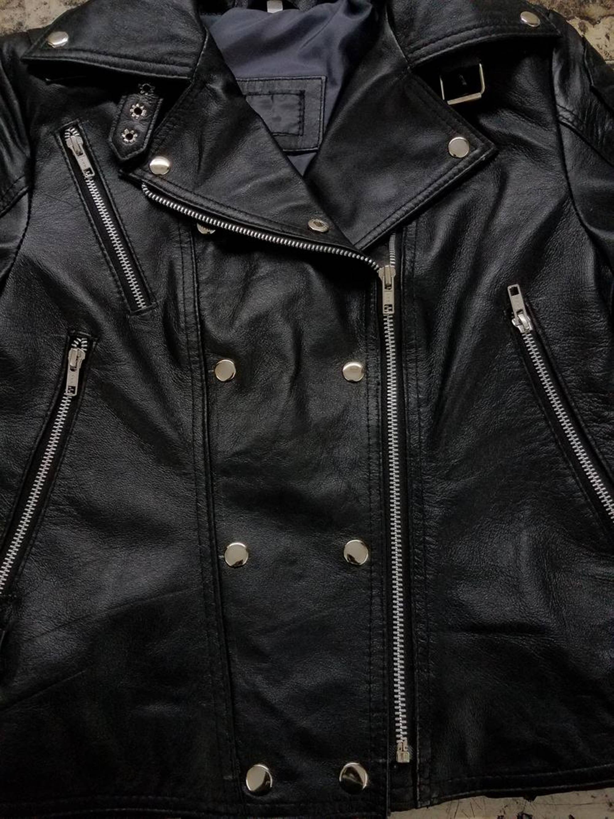 Women Black Leather Jacket Biker Jacket