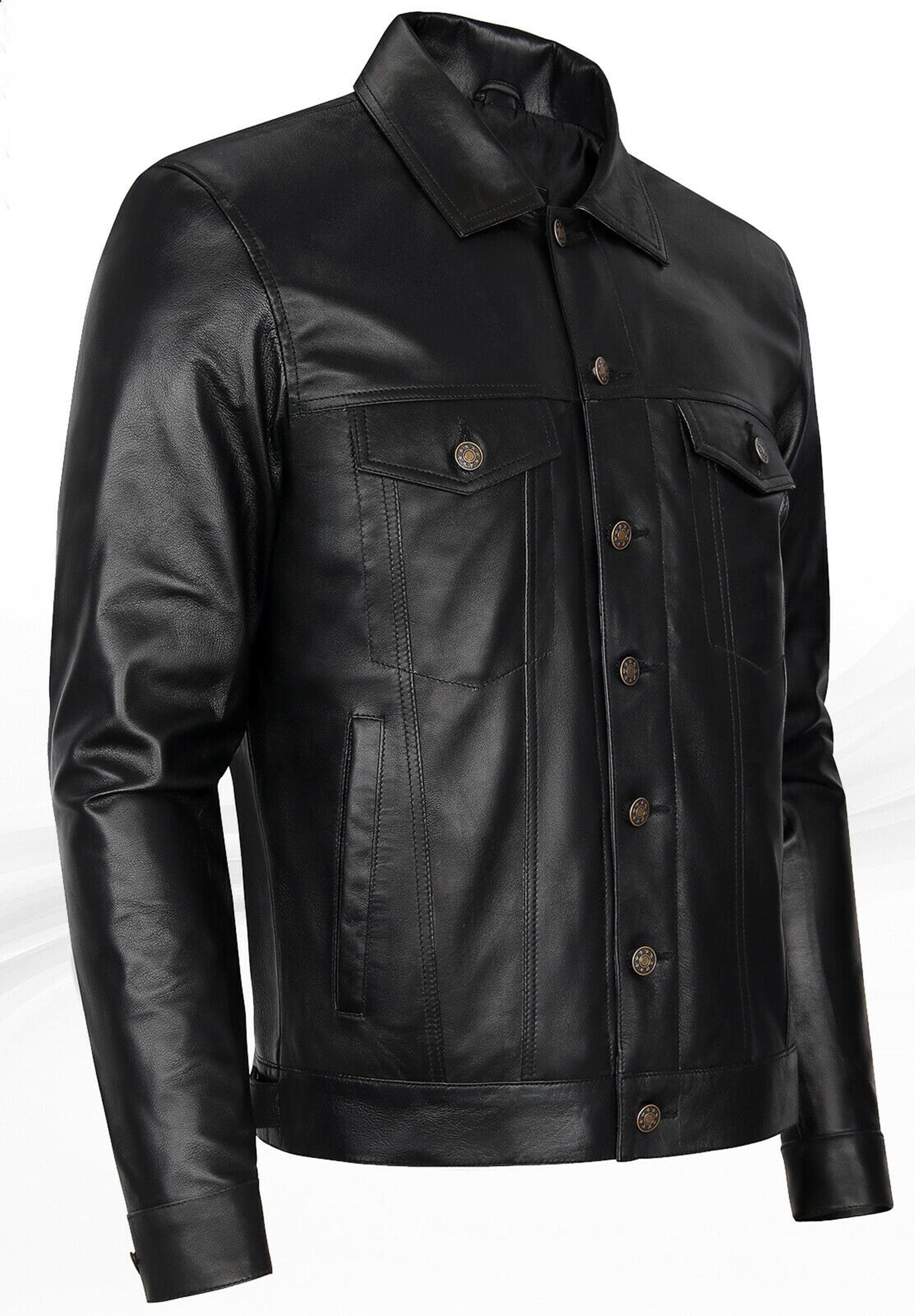 Men's Genuine Sheep Leather Shirt