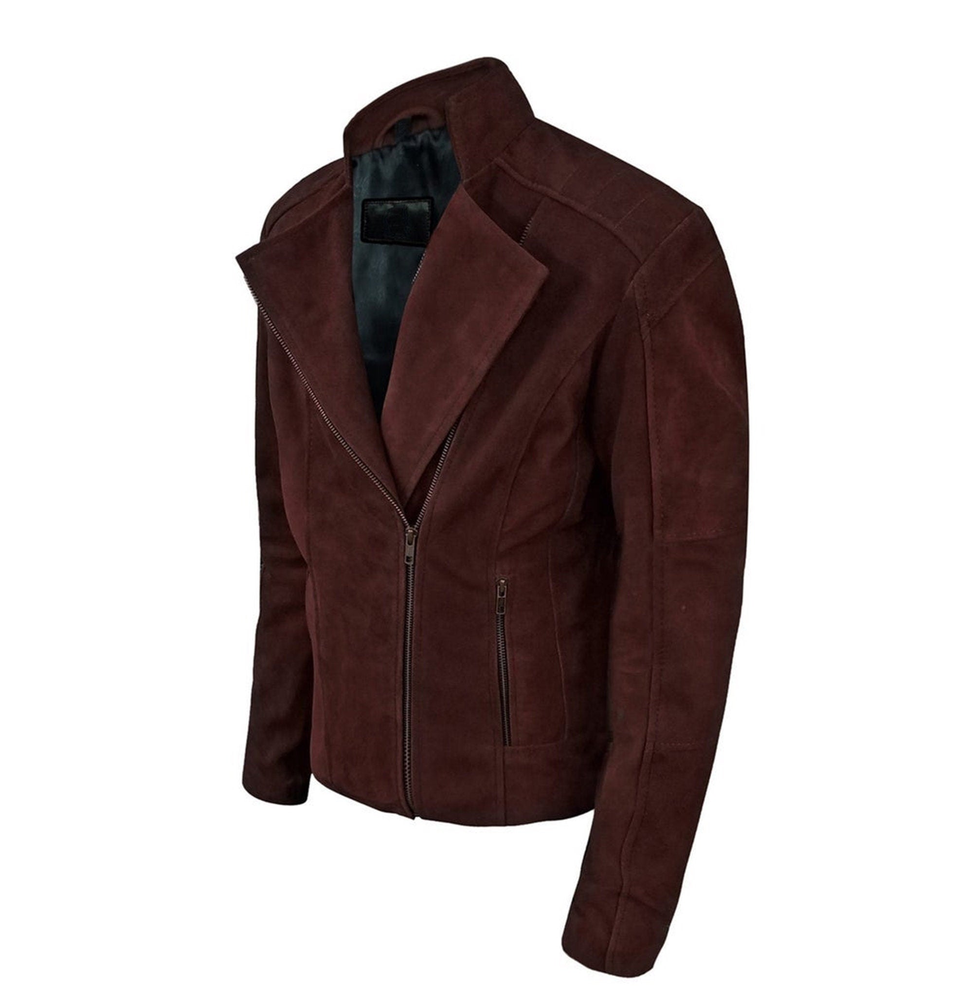 Suede Leather Jacket Women