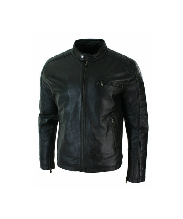 Mens Black Leather Jacket