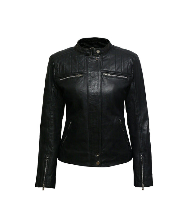 Leather Biker Jacket Women