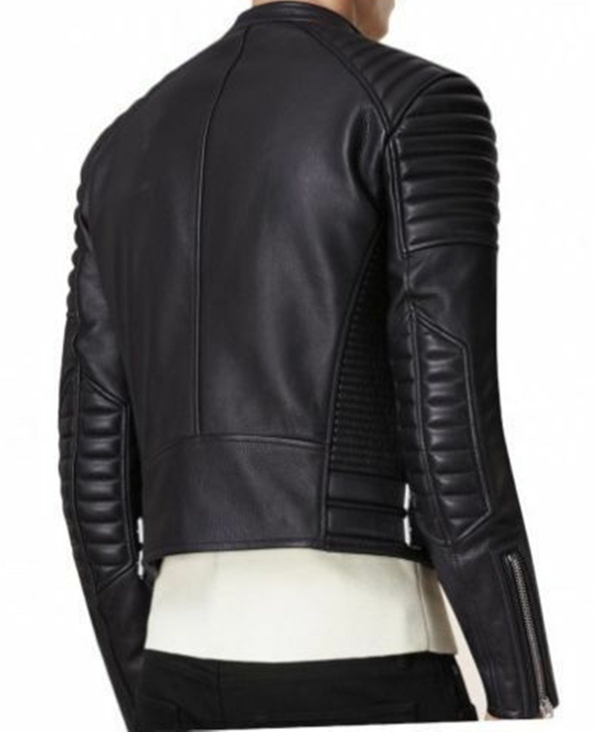 Mens Black Vintage Leather Jacket