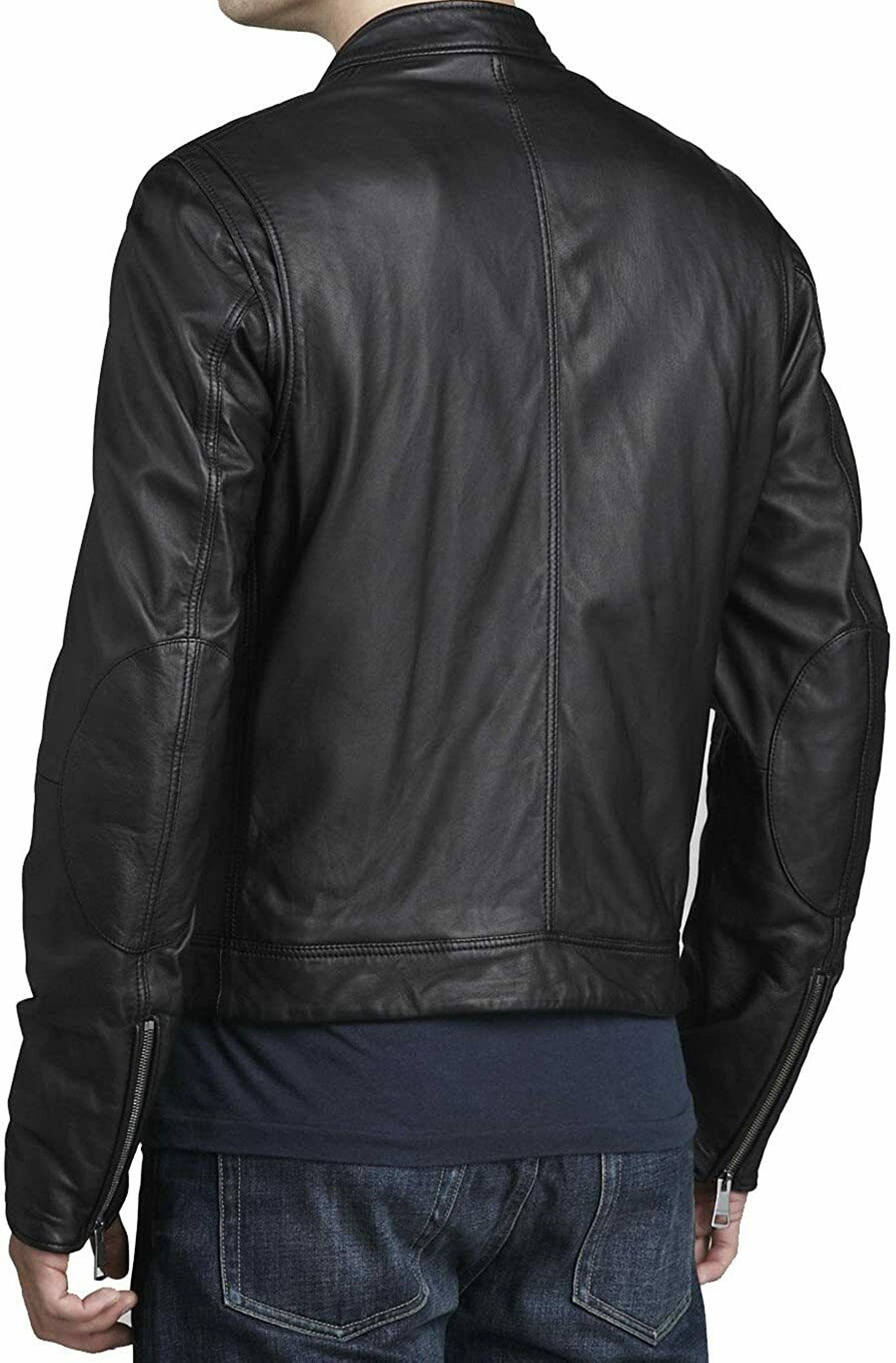 Mens Black Leather Jacket