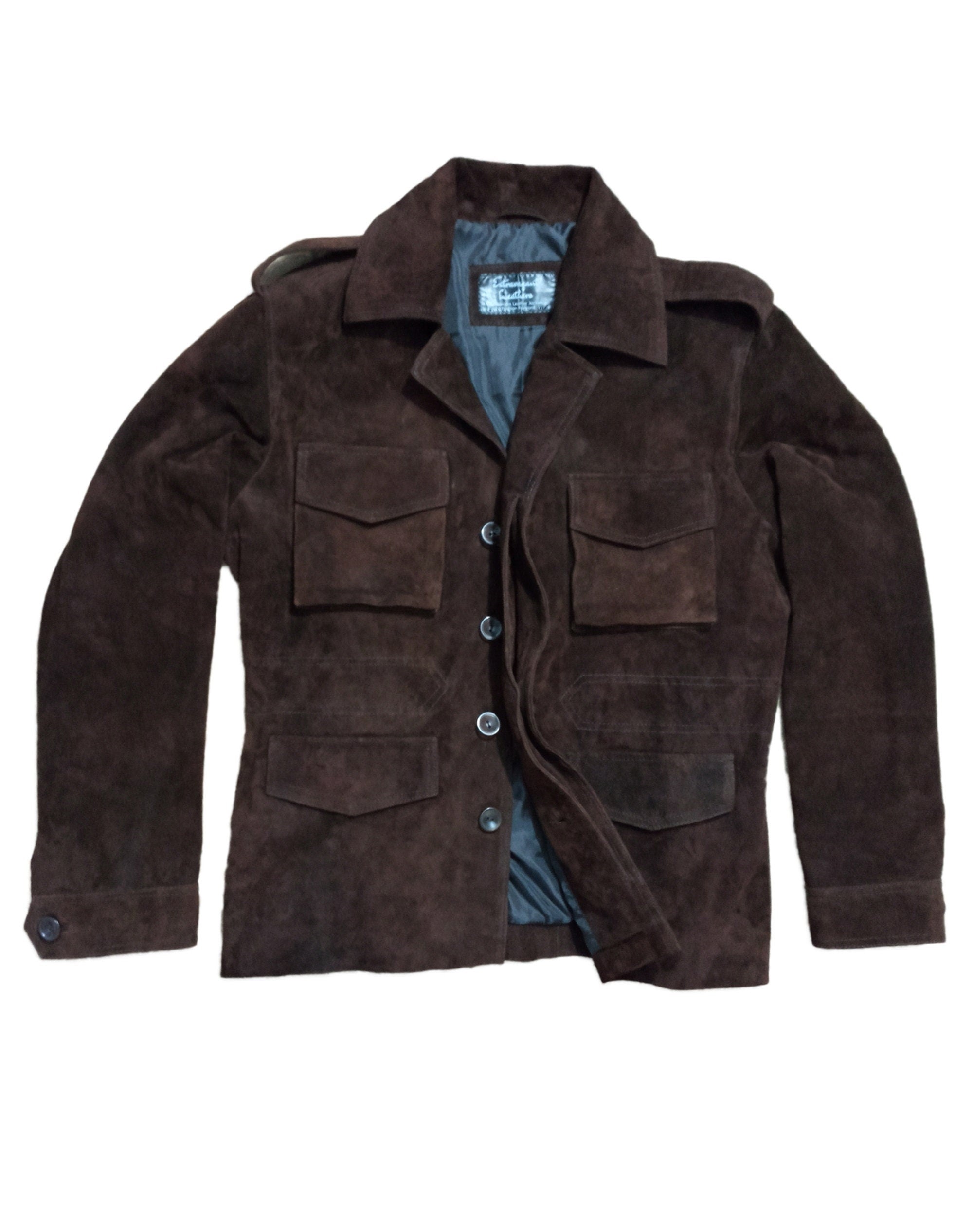 Men's Shirt Suede Leather Jacket