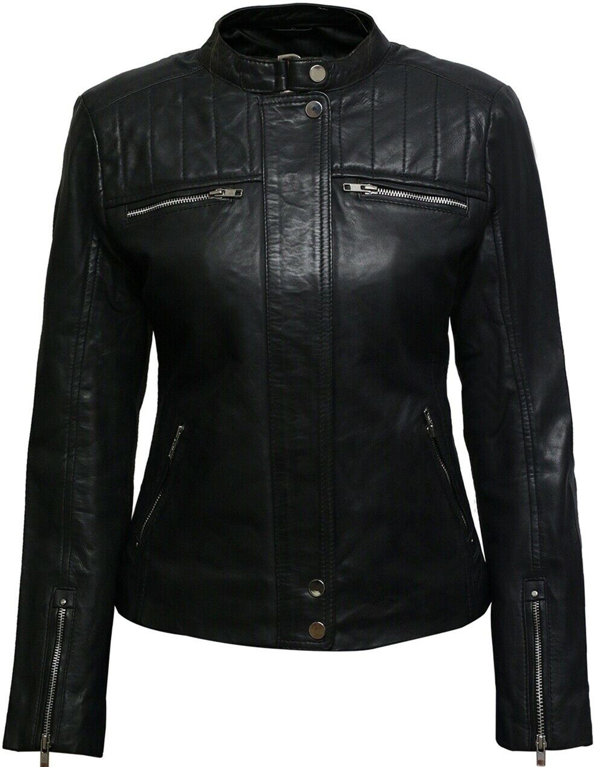 Leather Biker Jacket Women