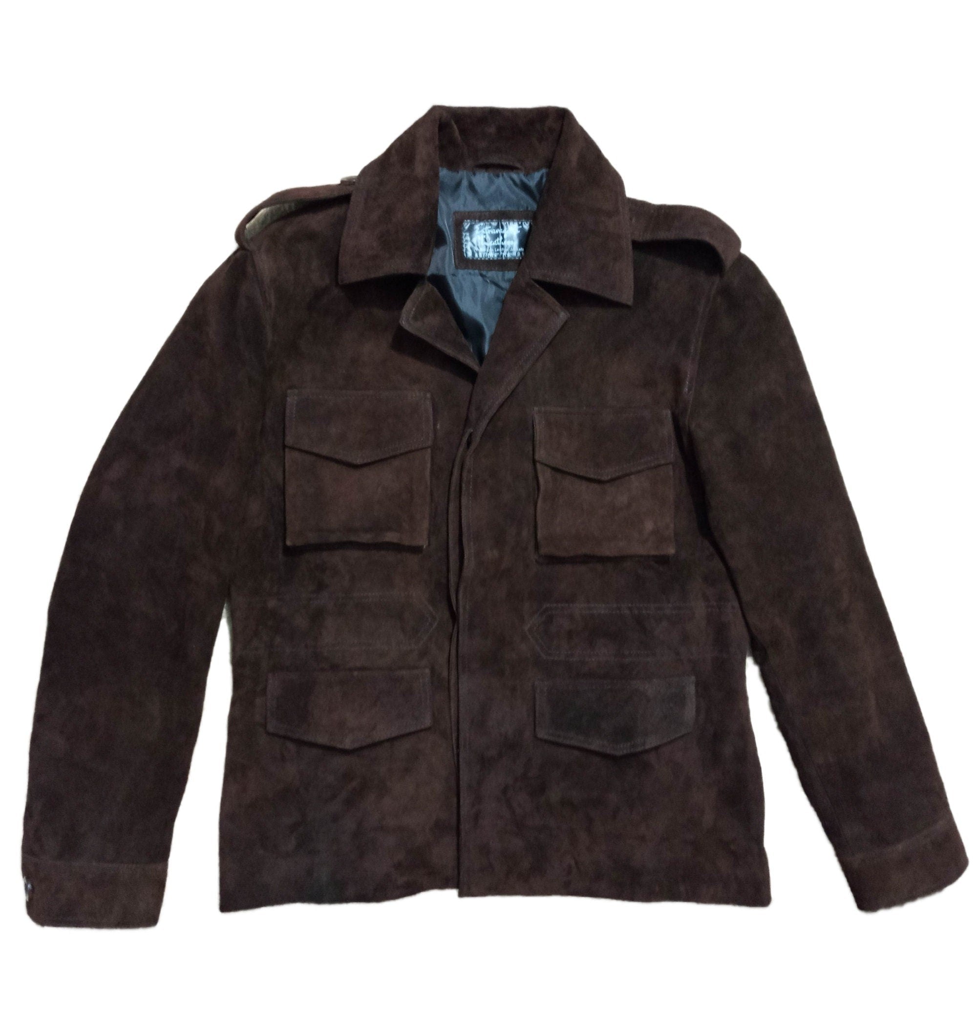 Men's Shirt Suede Leather Jacket