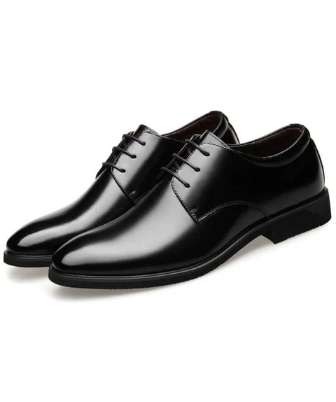 Mens Black Color Leather Shoes
