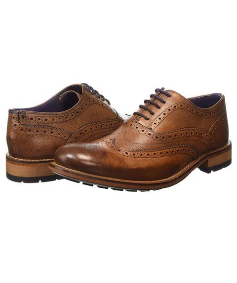 Mens Tan Color Leather Shoes