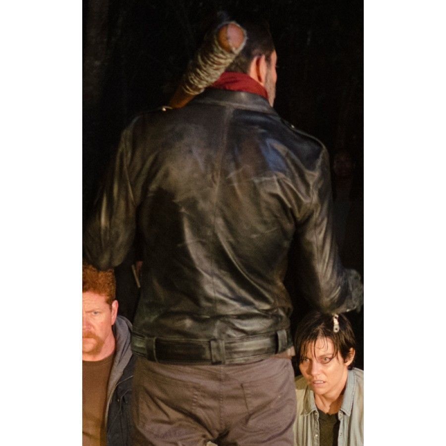 Jeffrey Dean Morgan TV Series The Walking Dead Negan Biker Leather Mens Jacket