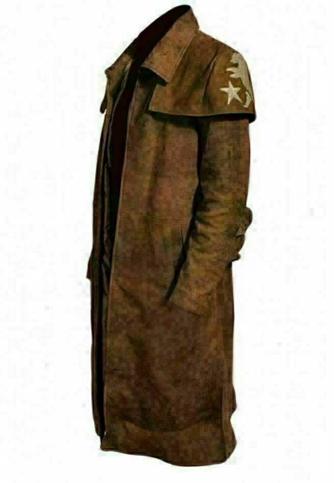 Men's Vegas A 7 Fallout Leather Trench Coat