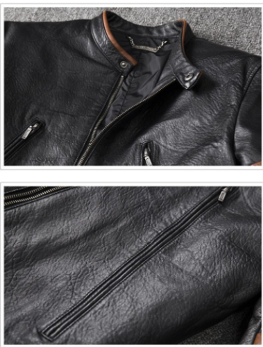 X-Men Origins Wolverine Black Biker Leather Jacket